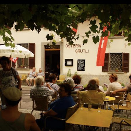 Osteria Gruetli Con Alloggio Borgnone Екстериор снимка